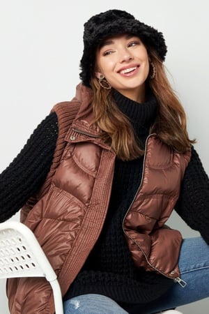 Bucket hat fluffy Black Polyester h5 Picture3